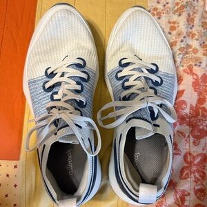 White and Blue Allbirds Athletic Shoes